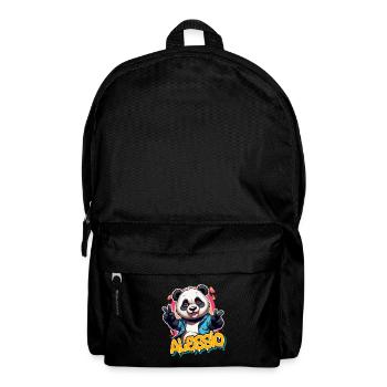 ALESSIO - Handsome Boy Name with Cool Panda - Backpack - black - Front