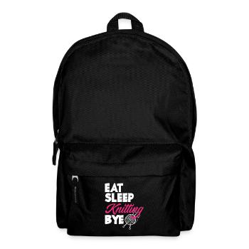 Funny Knitting Knitting Needle Gift - Backpack - black - Front