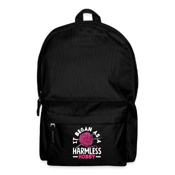Funny Knitting Knitting Needle Gift - Backpack - black - Front