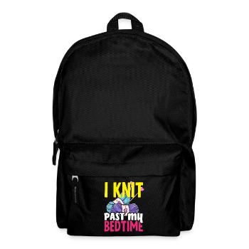 Funny Knitting Knitting Needle Gift - Backpack - black - Front