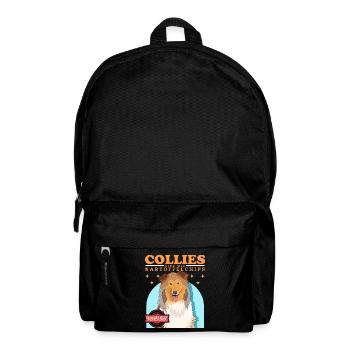 Collie Dog Longhair Collie Collies Gift - Backpack - black - Front