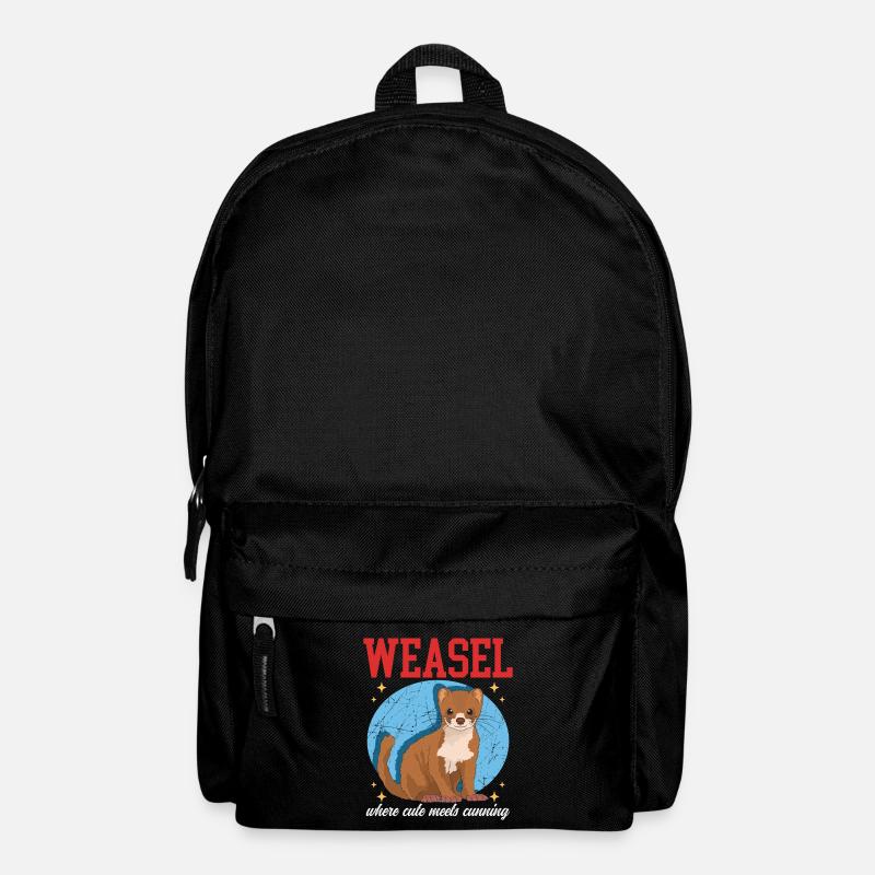 Weasel Mouse Weasel Hermännchen Gift - Backpack - black
