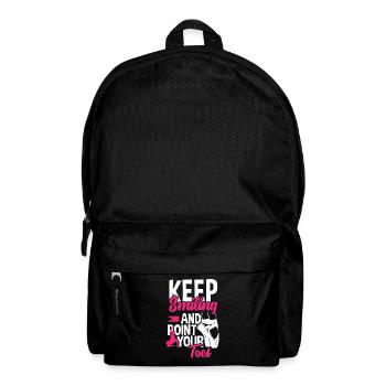 Süßes Ballerina Ballettänzerin Geschenk - Rucksack - Schwarz - Vorne