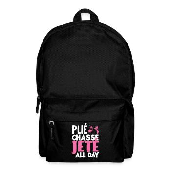 Süßes Ballerina Ballettänzerin Geschenk - Rucksack - Schwarz - Vorne