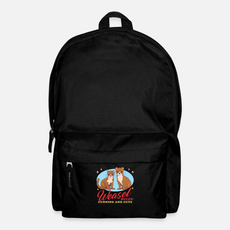 Weasel Mouse Weasel Dwarf Weasel Gift - Backpack - black