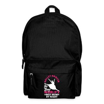 Süßes Ballerina Ballettänzerin Geschenk - Rucksack - Schwarz - Vorne