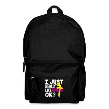 Süßes Ballerina Ballettänzerin Geschenk - Rucksack - Schwarz - Vorne