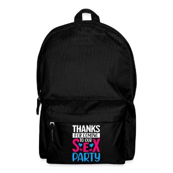 Gender Reveal Geschlechtsenthüllung Boy or Girl - Backpack - black - Front