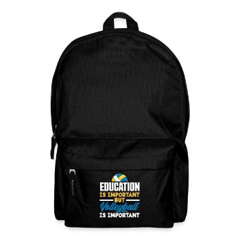 Lustiges Volleyball Geschenk - Rucksack - Schwarz - Vorne