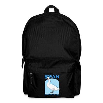 Schwan Schwäne Schwanenliebhaber Geschenk - Rucksack - Schwarz - Vorne