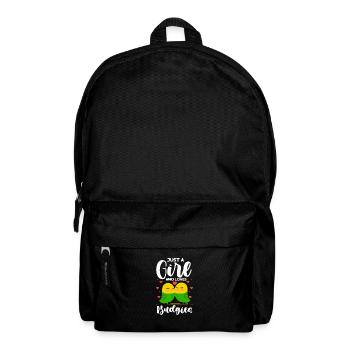 Wellensittich Vogel Haustier Sittich Geschenk - Rucksack - Schwarz - Vorne