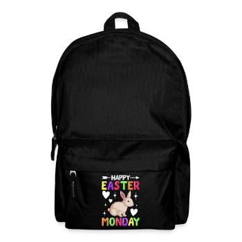 Happy Easter Monday! Easter Easter Eggs Easter Bunny - Backpack - black - Front
