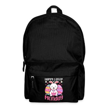 Happy Easter Monday! Easter Easter Eggs Easter Bunny - Backpack - black - Front