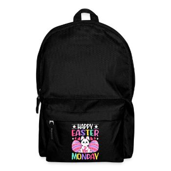Happy Easter Monday! Easter Easter Eggs Easter Bunny - Backpack - black - Front
