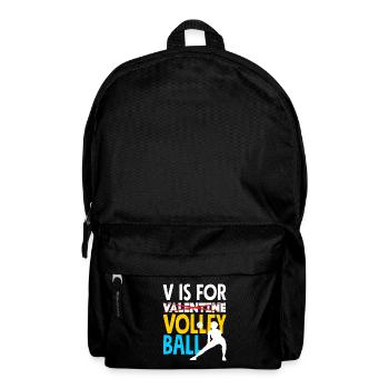 Lustiges Volleyball Geschenk - Rucksack - Schwarz - Vorne