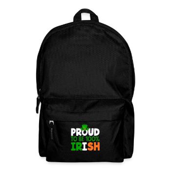 Drôle d’irlandais Irlande cadeau - Sac à dos - noir - Devant