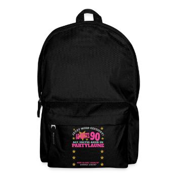 90th Birthday Man and Woman Guestbook - Backpack - black - Front