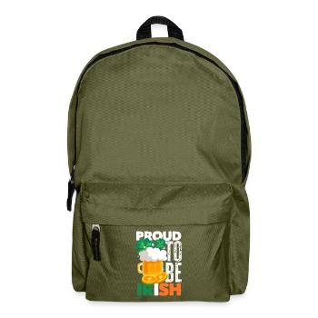 Drôle d’irlandais Irlande cadeau - Sac à dos - vert olive - Devant
