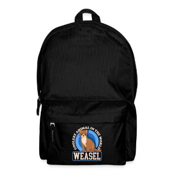Weasel Mouse Weasel Hermännchen Gift - Backpack - black - Front