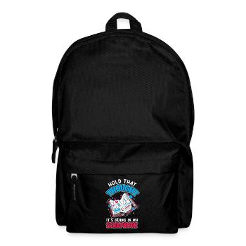 Erinnerungsbuch Scrapbook Sammelalbum Einklebebuch - Rucksack - Schwarz - Vorne