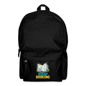 Erinnerungsbuch Scrapbook Sammelalbum Einklebebuch - Rucksack - Schwarz - Vorne