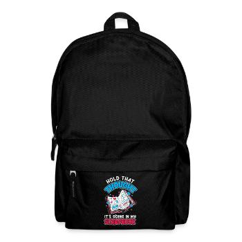 Erinnerungsbuch Scrapbook Sammelalbum Einklebebuch - Rucksack - Schwarz - Vorne