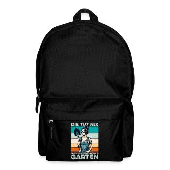 Die tut nix Muttertag Mama Oma Ehefrau Frauen - Rucksack - Schwarz - Vorne