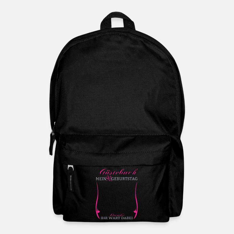 90. Geburtstag Mann und Frau Gästebuch - Rucksack - Schwarz