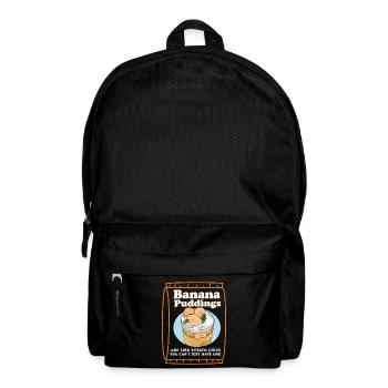 Bananenpudding Bananen-Pudding Geschenk - Rucksack - Schwarz - Vorne