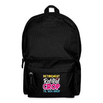 Erinnerungsbuch Scrapbook Sammelalbum Einklebebuch - Rucksack - Schwarz - Vorne