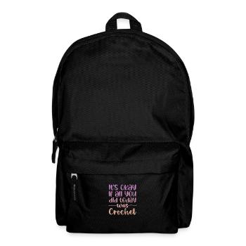 Häkeln Stricken - Rucksack - Schwarz - Vorne