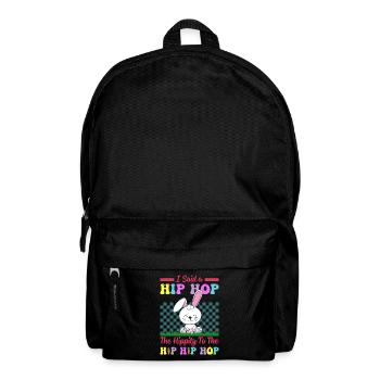 Happy Easter with the Easter Bunny - Backpack - black - Front