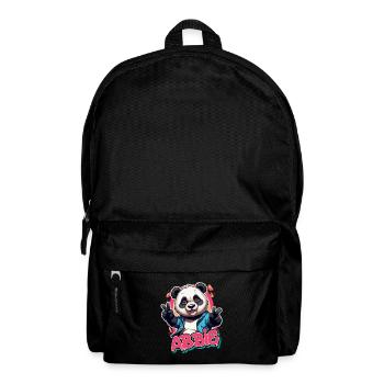 ABBIE - Beautiful Girl Name with Cool Panda - Backpack - black - Front