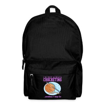 Crochet Crochet Crochet Yarn Crochet Gift - Backpack - black - Front