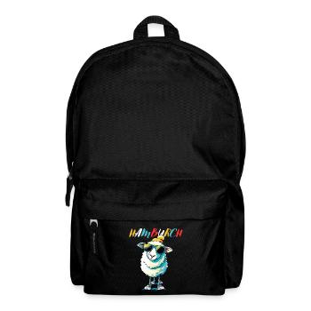 Hamburg Schaf Cool Nordsee Küste Norden Lustig - Rucksack - Schwarz - Vorne