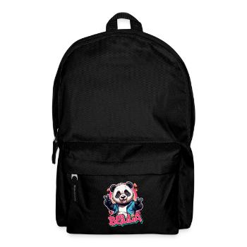 BELLA - Schöner Mädchen Name mit coolem Panda - Rucksack - Schwarz - Vorne