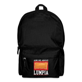Lumpia Spring Roll Loempia Gift - Backpack - black - Front