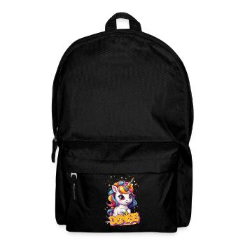 DENISE - Beautiful girl name with cute unicorn - Backpack - black - Front
