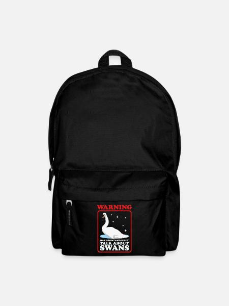 Schwan Schwanenliebhaber Schwäne Geschenk - Rucksack - Schwarz