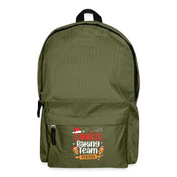 Bäcker Bäckerein Backwaren Backen Geschenk - Rucksack - Olivgrün - Vorne