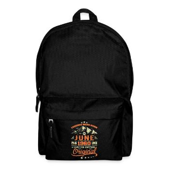 June 1960 Original Born in June 1960 Anniversary - Backpack - black - Front