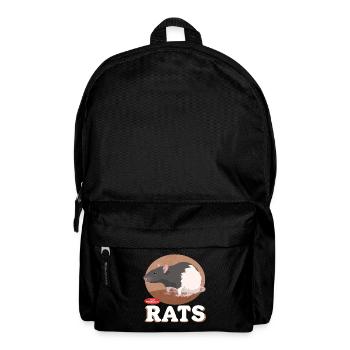 Rats, Rat Owner, Rat Lover Gift - Backpack - black - Front