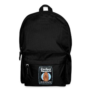Cocker Spaniel | English Cocker Spaniel Gift - Backpack - black - Front