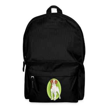 Brittany Dog Breton Pointing Dog Gift - Backpack - black - Front