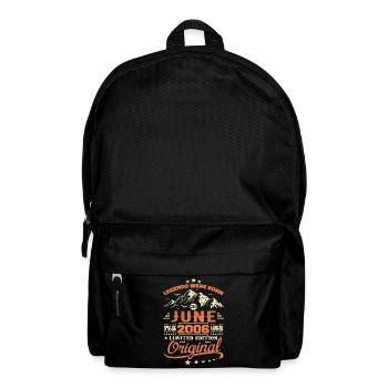 June 2006 Original Born in June 2006 Birthday - Backpack - black - Front