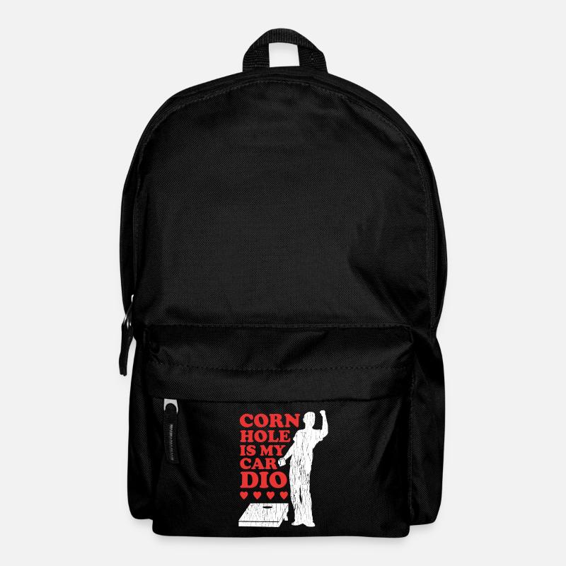 Cornhole Spieler Bean Bag Sackloch Geschenk - Rucksack - Schwarz
