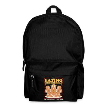 Pain d’épice bonhomme en pain d’épice Cadeau bonhomme en pain d’épice - Sac à dos - noir - Devant