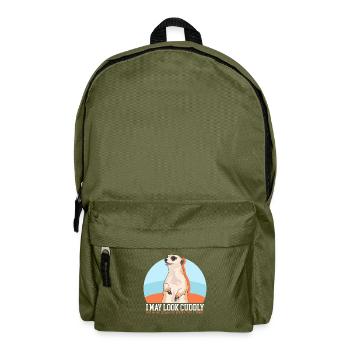 Suricate Cadeaux amusants de suricate - Sac à dos - vert olive - Devant