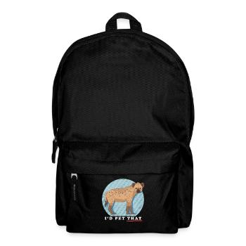 Hyäne Hyänen Tüpfelhyäne Geschenk - Rucksack - Schwarz - Vorne