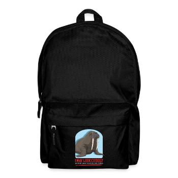 Walross Walrus Walroß Walrosse Geschenk - Rucksack - Schwarz - Vorne